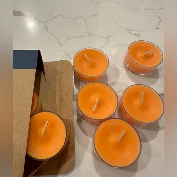 Partylite tealight  12 pack juicy clementine orange candles in box new - Picture 1 of 4